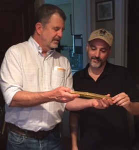 Glenn Stephen Murray Fantom and Jorge Proctor with gold bar